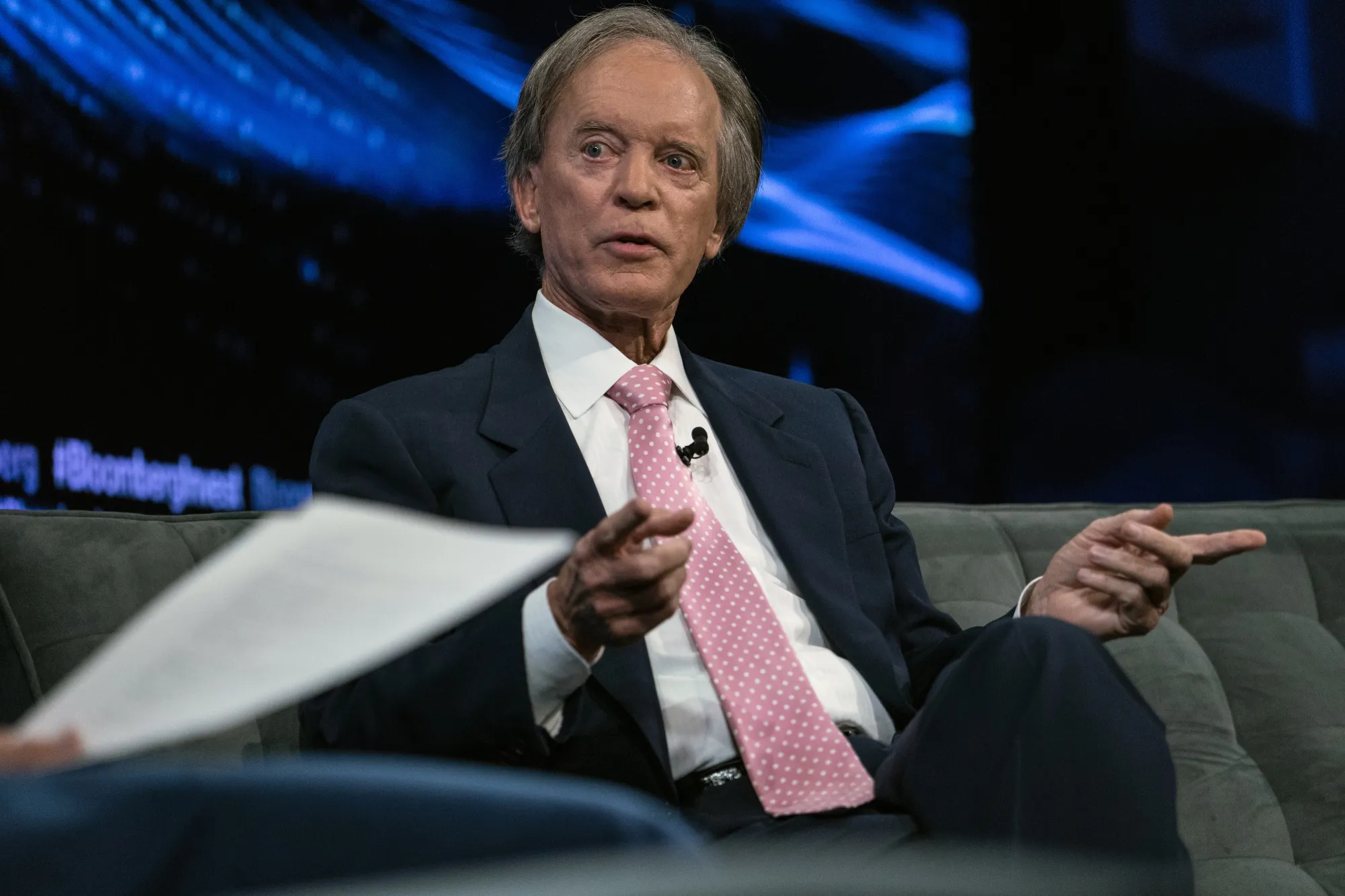 Bill Gross speaks during the Bloomberg Invest Summit in New York in 2017. 