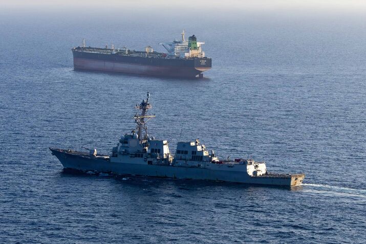 USS Rafael Peralta enforces Maritime Blockade