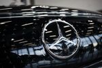 A Mercedes-Benz logo on a vehicle for sale at the Mercedes-Benz of Louisville dealership in Louisville, Kentucky, U.S., on Tuesday, Dec. 7, 2021.