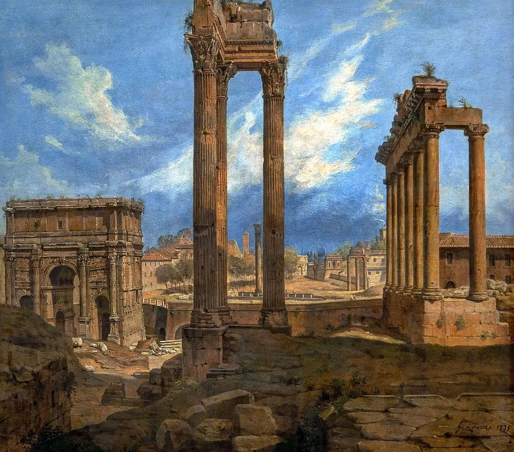 All roads lead to debasement:&nbsp;Giovanni Faure, 1806-1867, "Roman Forum."&nbsp;