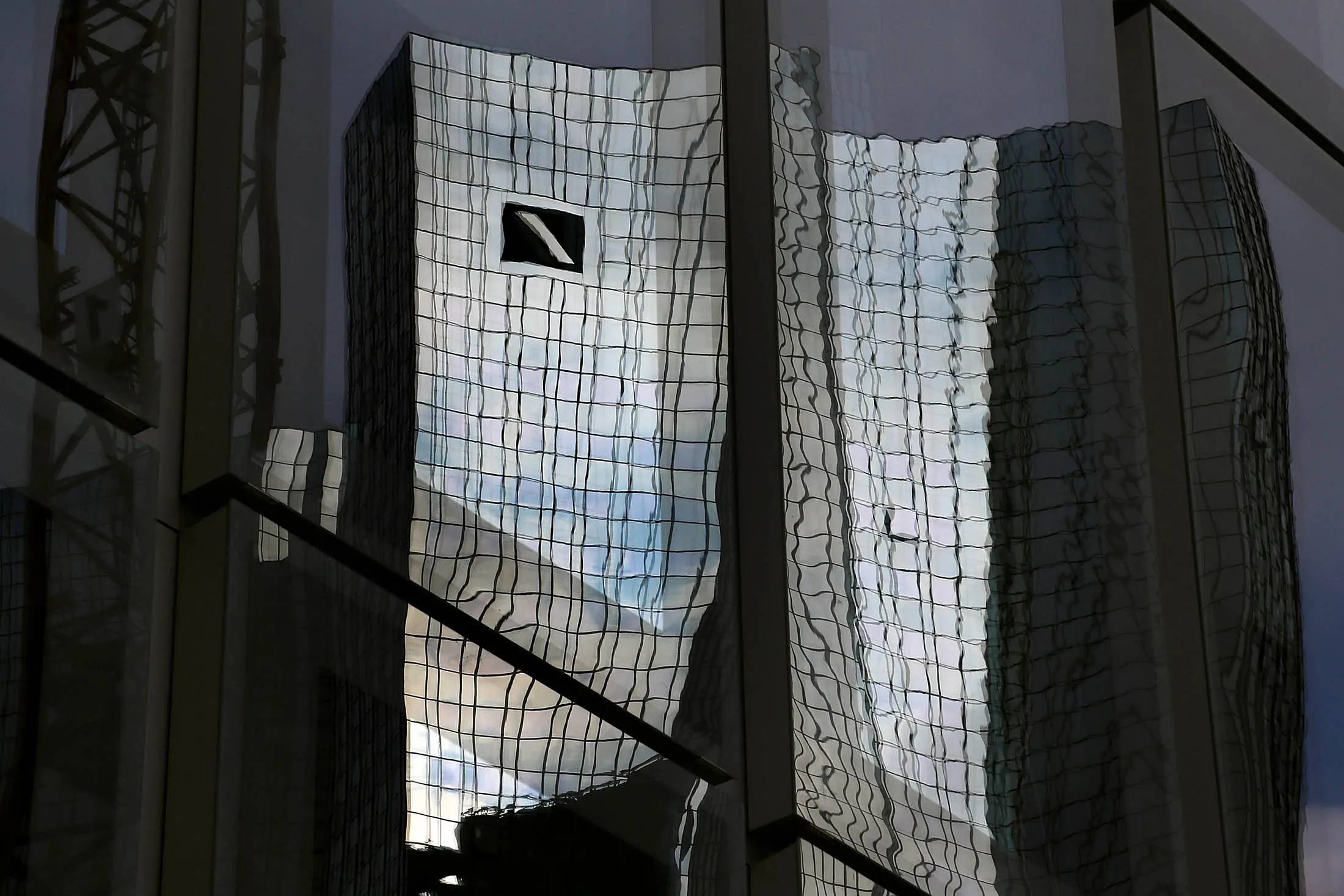 The headquarters of Deutsche Bank in Frankfurt.
