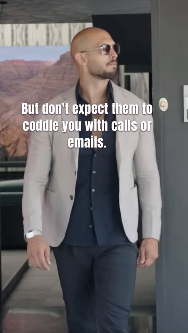Screen captures from an ad found on YouTube featuring fake images of Andrew Tate.