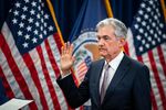 Jerome Powell, chairman of the US Federal Reserve, takes the oath of office during a ceremony in Washington on May 23. President Joe Biden said Tuesday that lowering inflation is his main goal, but that it’s primarily the job of the Fed to see it through.