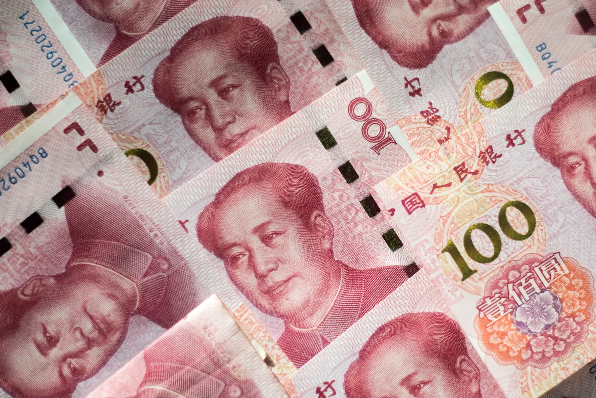 Chinese 100 yuan notes.&nbsp;