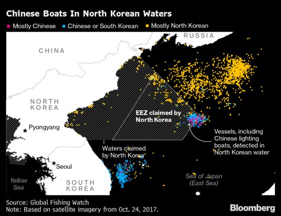 China Fishing Boats May Breach North Korea Sanctions, Group Says
