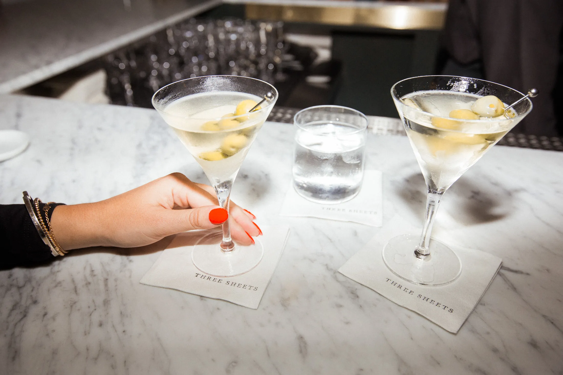 Dirty martinis have become bestsellers at Three Sheets.