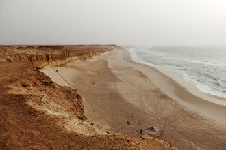 Cliffs in Western Sahara