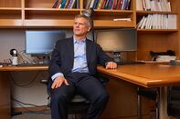 Cohen in his Harvard Business School office