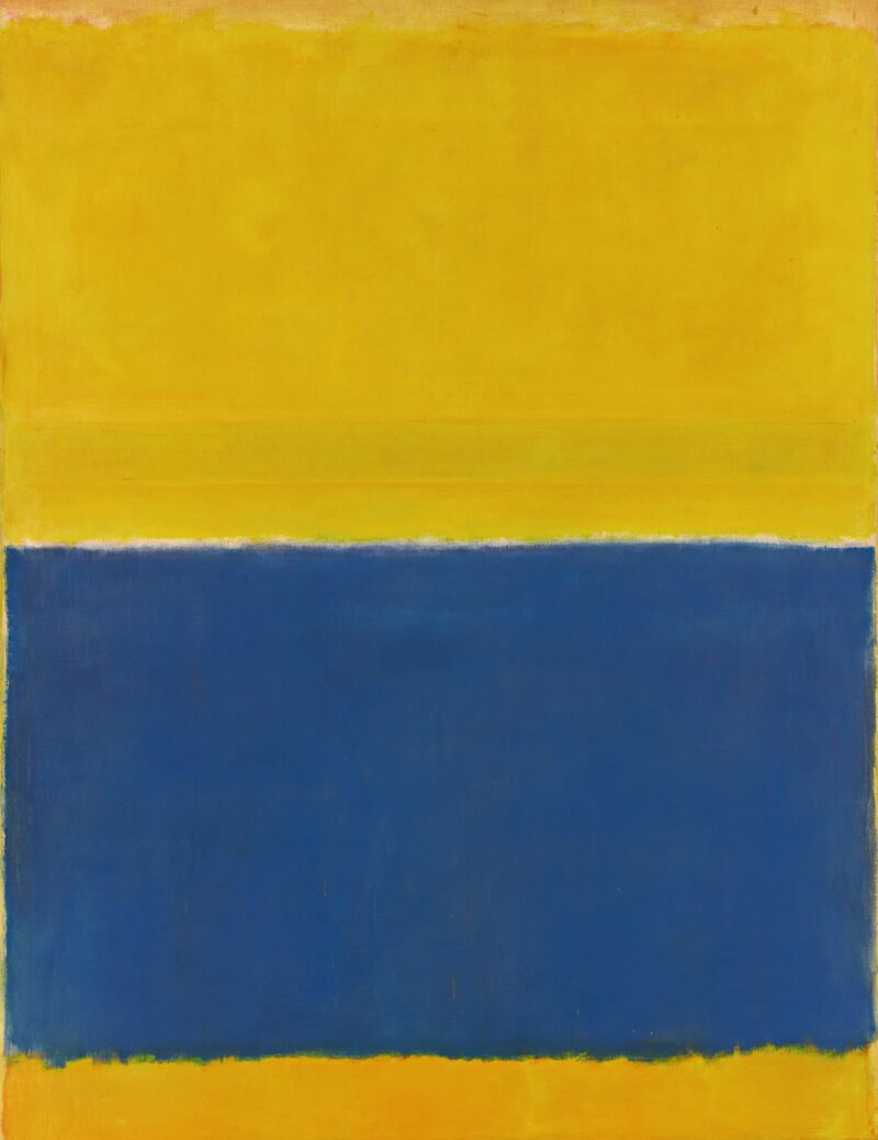 These 10 Pieces Of Art Just Sold For Almost 800 Million Bloomberg An 8 Foot Tall Yellow And Blue Mark Rothko Painting Sold For 46 5 Million