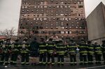 Emergency first responders at the scene of a&nbsp;fire at a 19-story residential building in the Bronx, New York, on&nbsp;Jan.&nbsp;9.