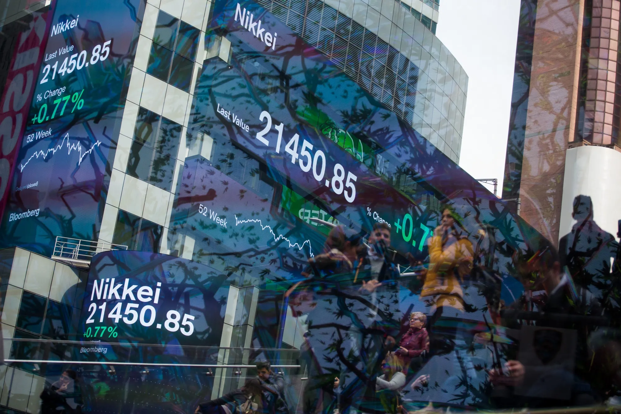 Times Square As Tech Shares Lead U.S. Stocks Higher 