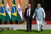 Brazil's President Lula Meets with India's Prime Minister Modi in New Delhi
