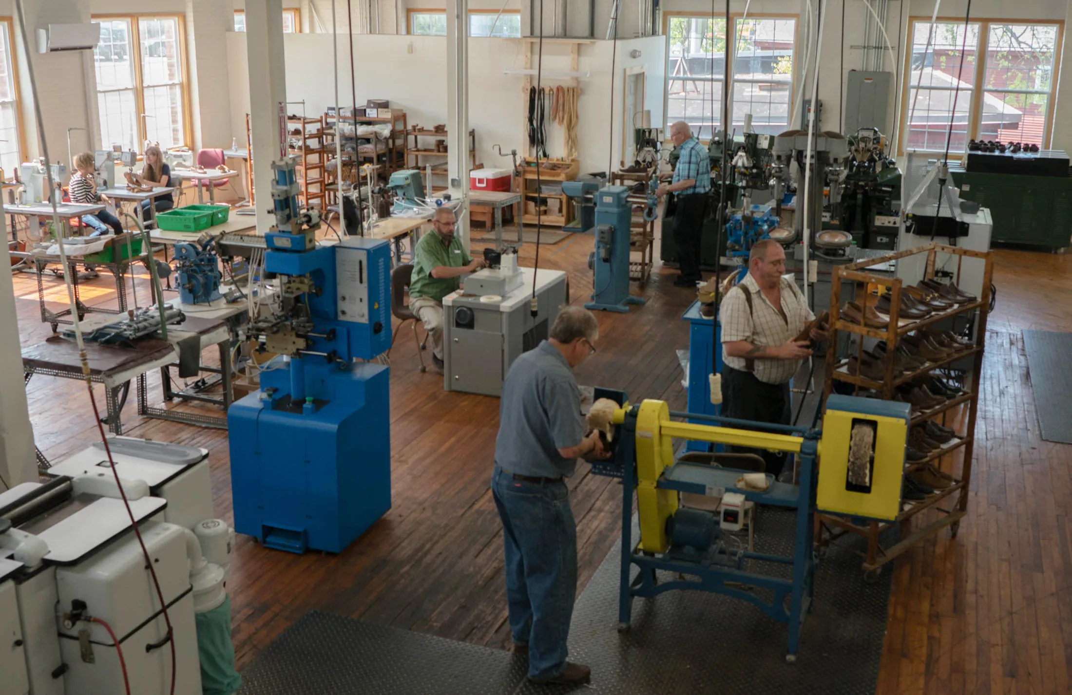 MaineSole’s workshop occupies an old wool mill in Dexter, Maine