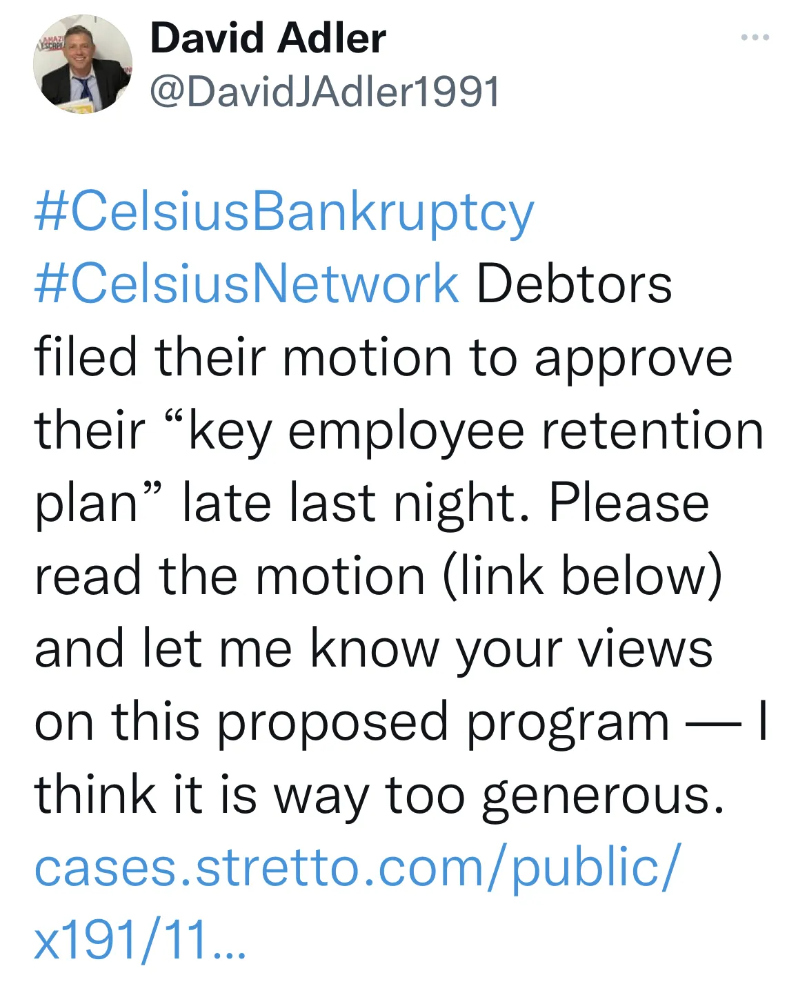 Bankrupt Crypto Lender Celsius May Have to Pay Retention Bonuses - Bloomberg