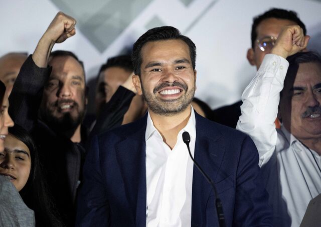 Jorge Álvarez Máynez speaks after the second 2024 Presidential debate in Mexico City on April 28.