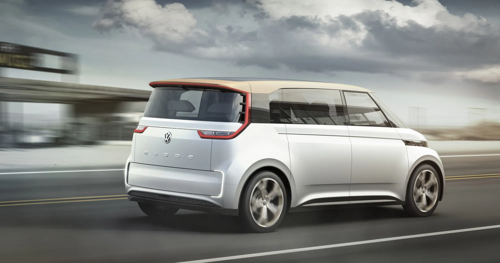 Volkswagen BUDD-e concept automobile.

