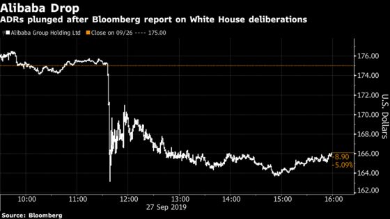 ‘Ludicrous’ Portfolio-Flow Proposal Spurs China ADR Plunge