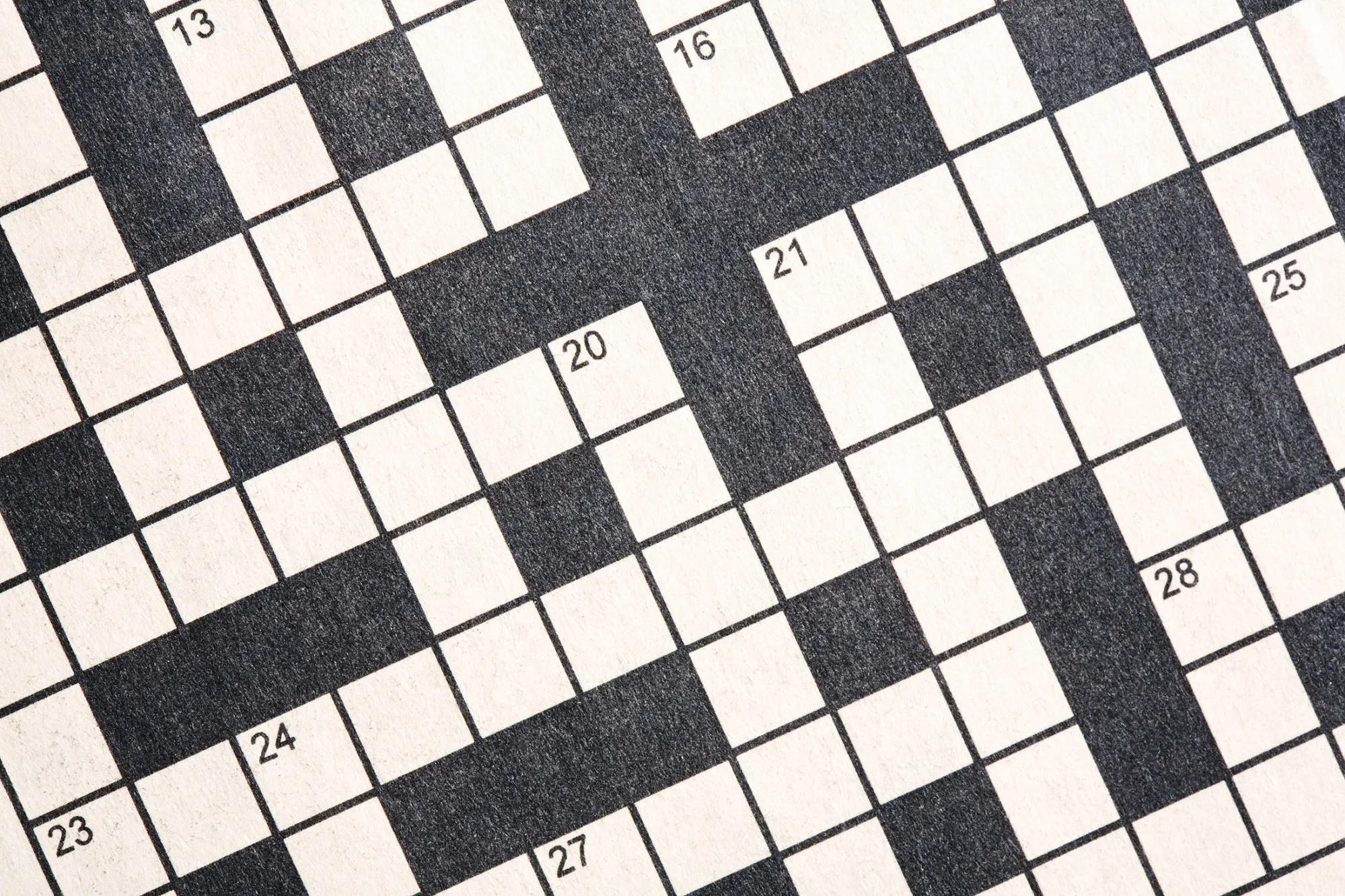 Blank Crossword Puzzle