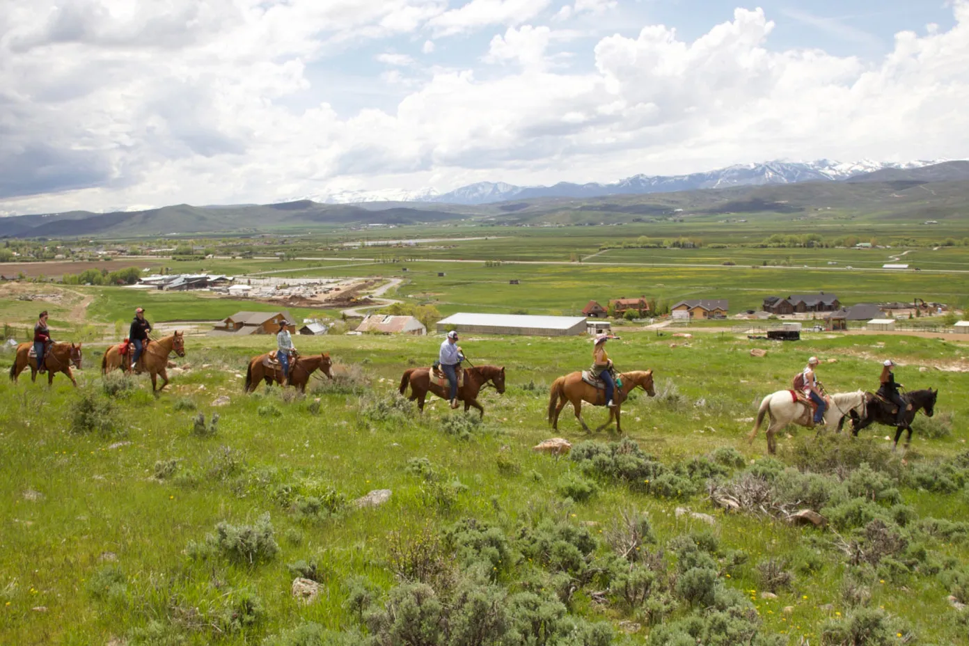 High Star Ranch is set along the Uinta Mountains that has trails for horseback riding, mountain biking and hiking and fishing.