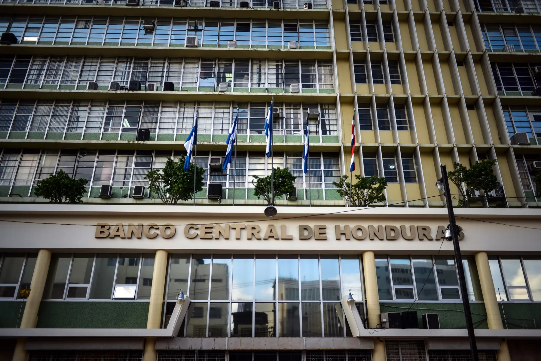 The Central Bank of Honduras in Tegucigalpa, Honduras.