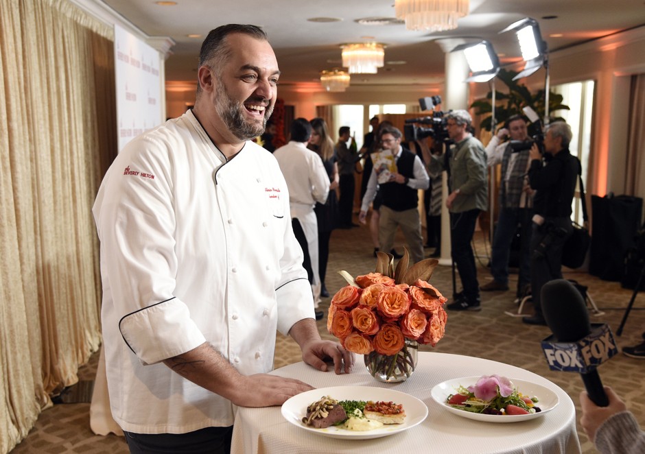 The Beverly Hilton's Executive Chef Alberico Nunziata at the Golden Globe Awards Menu Preview on Tuesday, Jan. 3, 2017