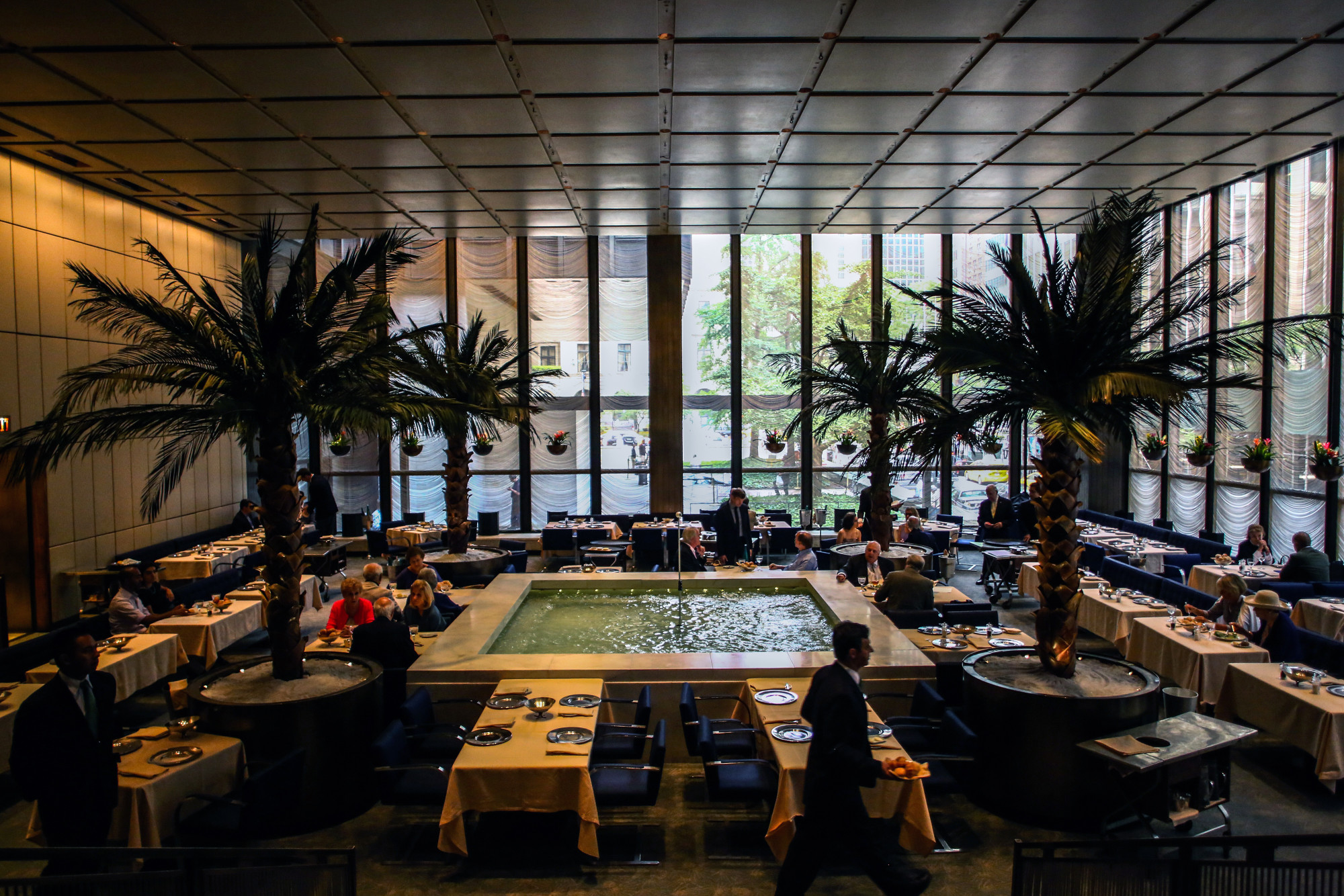 The Four Seasons restaurant at the Seagram Building location in New York in 2016.