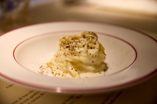 Cacio e pepe at Rovello.