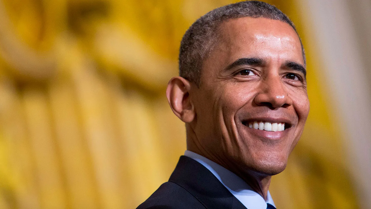 U.S. President Barack Obama delivers remarks after viewing science projects at the White House Science Fair, at the White House, March 23, 2015 in Washington, DC.

