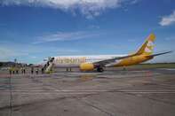 Argentina's First Low-Cost Carrier Flybondi Airlines Arrives At Palomar Airport