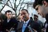 Virginia Lt. Governor Justin Fairfax addresses the media outside of the capital building in Richmond, on Feb. 4.