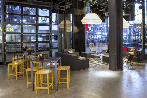 Seating areas at the Pennsy.