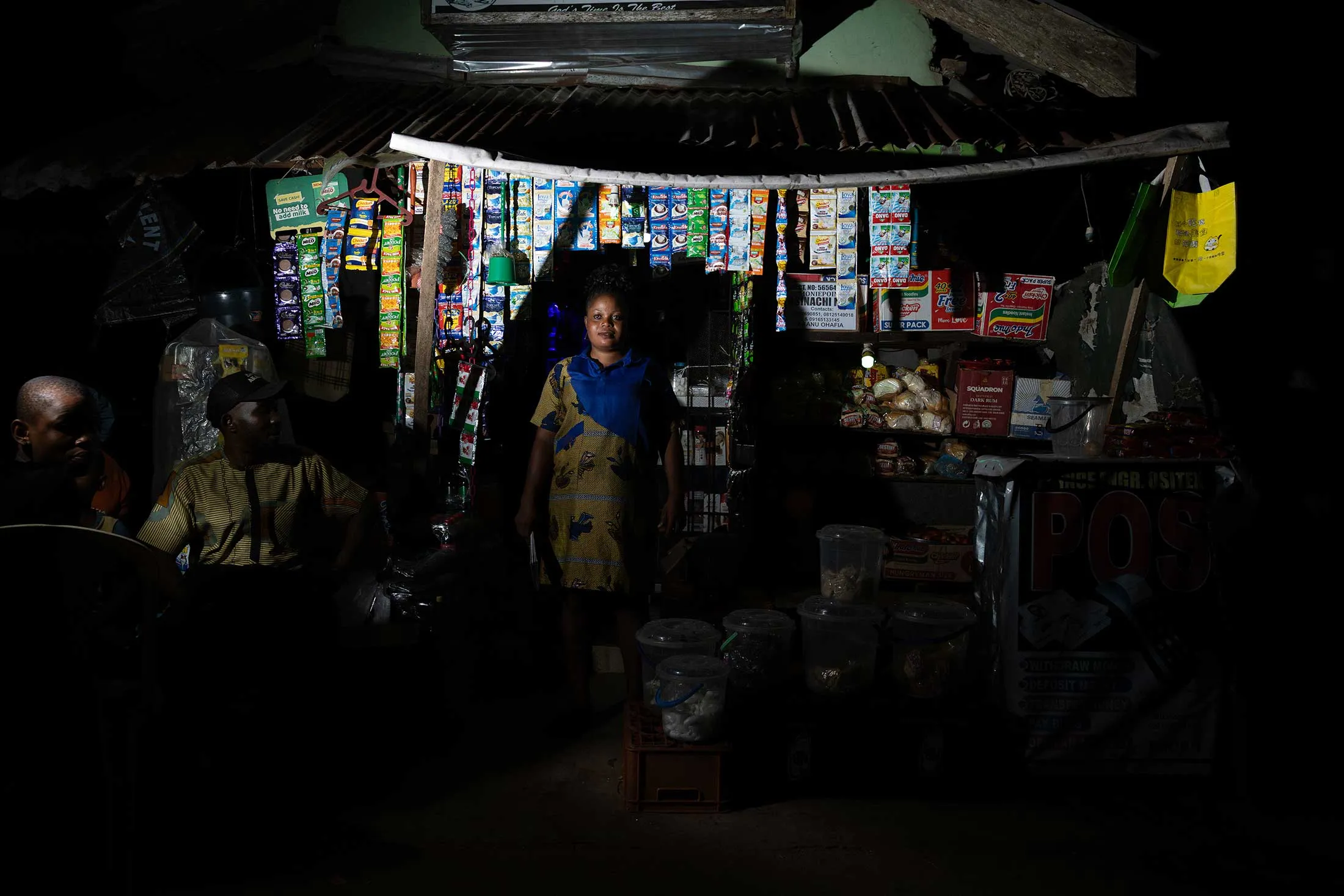 Chisom Osinachi runs a convenience store in Akanu&nbsp;and can now keep it open until 10 p.m. after solar streetlights were installed in her community.