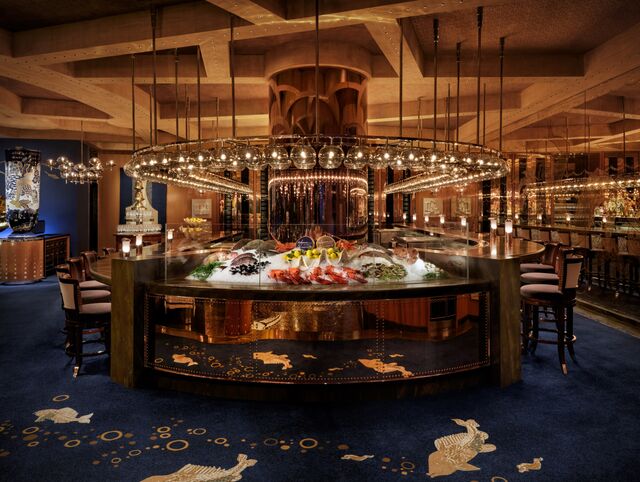 Seafood bar at the Wyn Las Vegas Hotel.