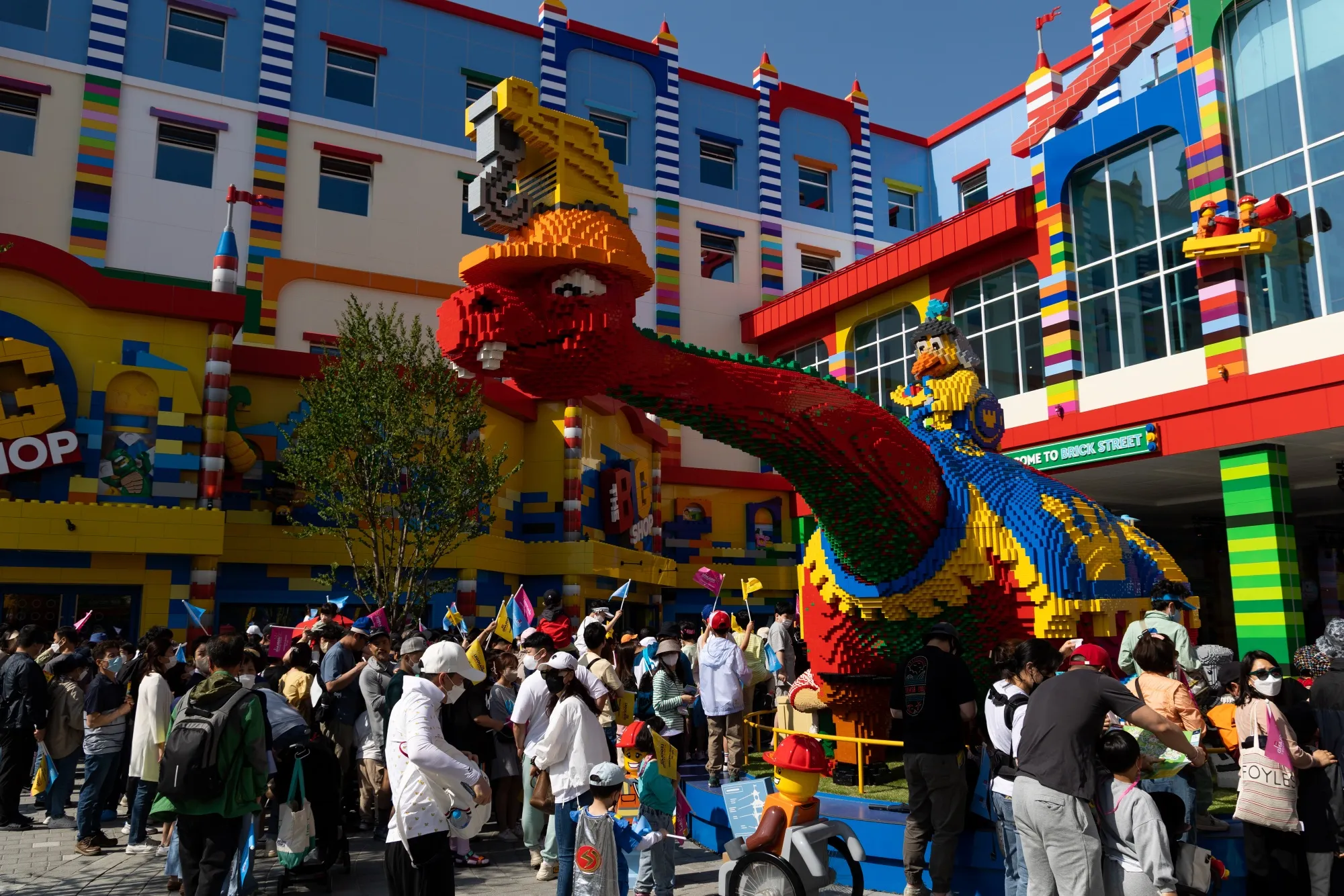 Visitors at Legoland Korea in Chuncheon, South Korea.