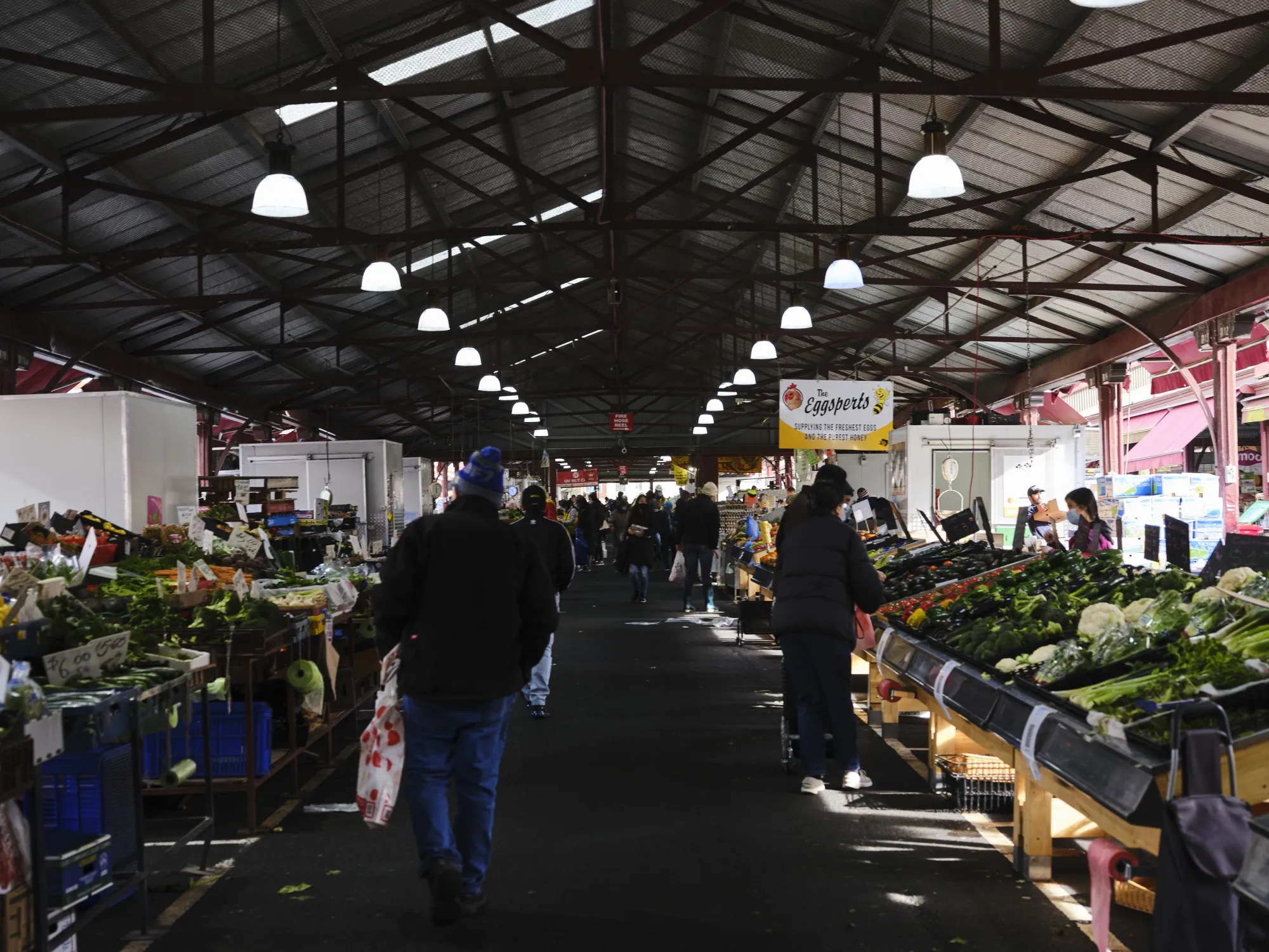 Shoppers at the Queen Victoria Market in Melbourne, on July 22.