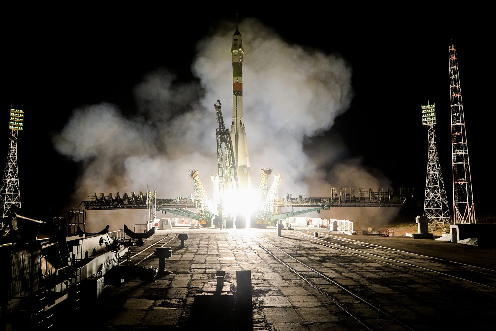 Russia's Soyuz MS-13 spacecraft carrying the members of the International Space Station&nbsp;expedition 60/61.