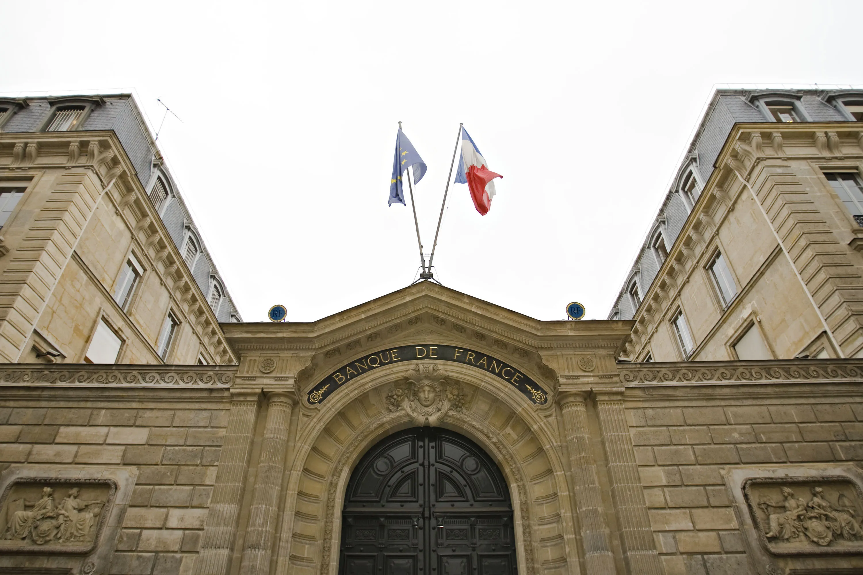 The Banque de France building in Paris