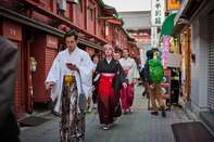 Tourists in Tokyo Ahead of Foreign Visitors Figures