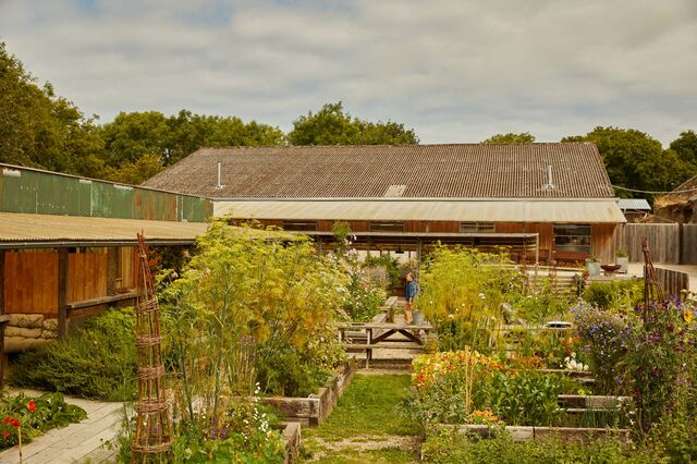 Fforest Farm and lodge in Cardigan, Wales. 