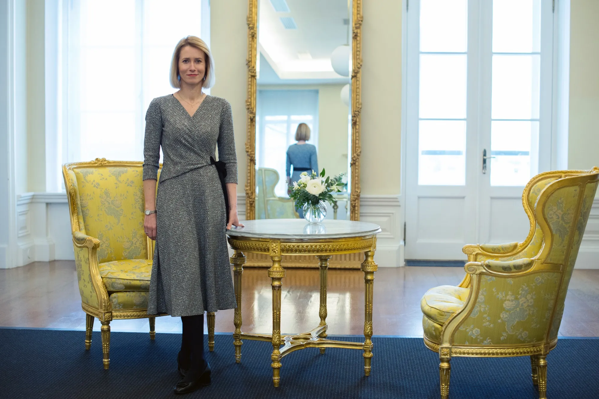 Estonia's Prime Minister Kaja Kallas at her office in Tallinn, Estonia, on Jan. 16.