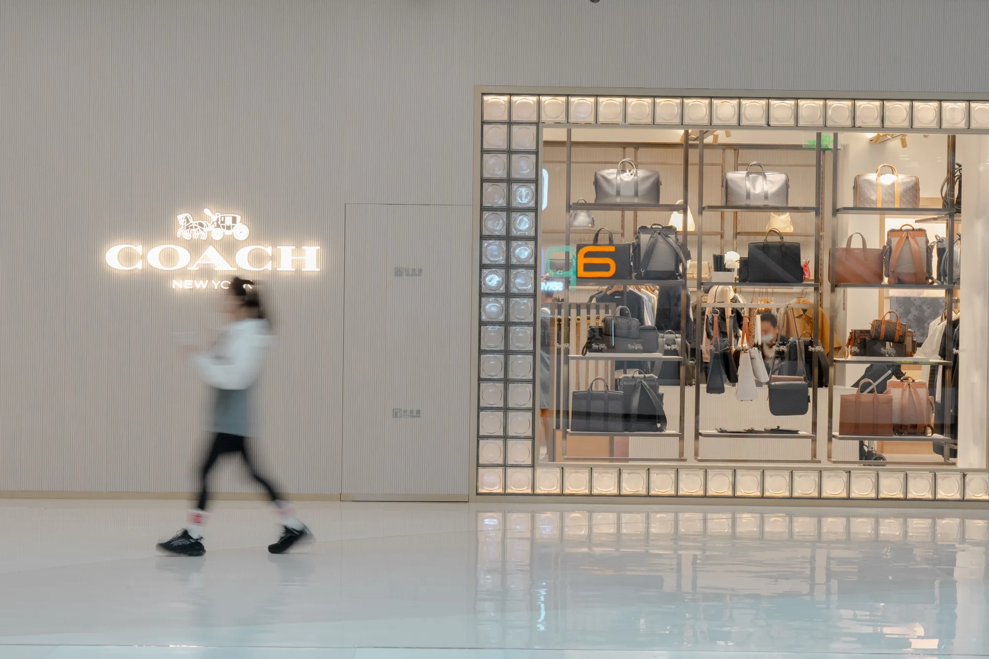 A Coach store in the Wangfujing shopping area in Beijing.