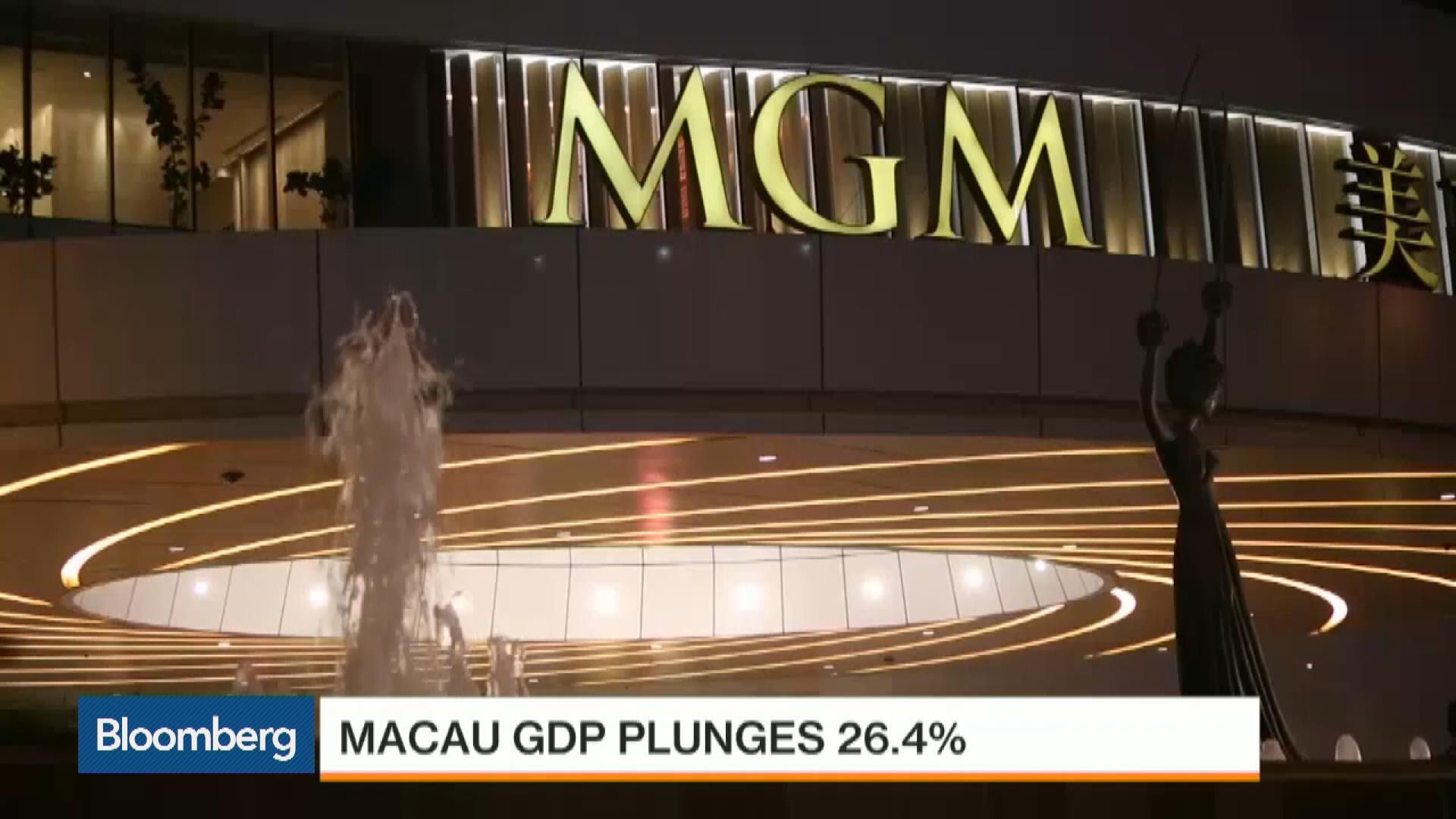 Watch Macau GDP Dips to Lowest Level Since 2011 - Bloomberg