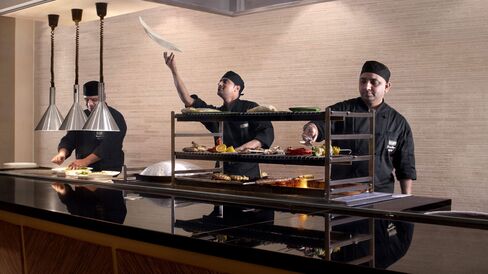 The kitchen at Madhu's
