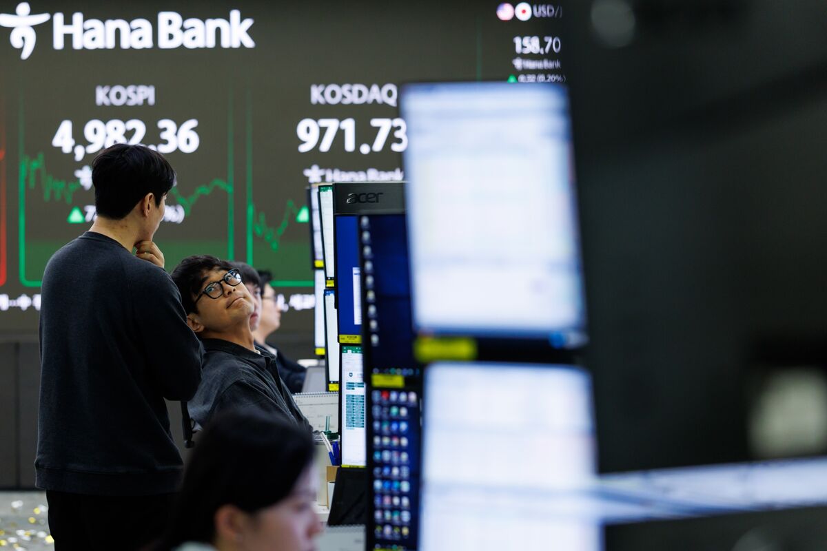 Emerging Market Stocks Rally for Fourth Day, Led by Korean Tech