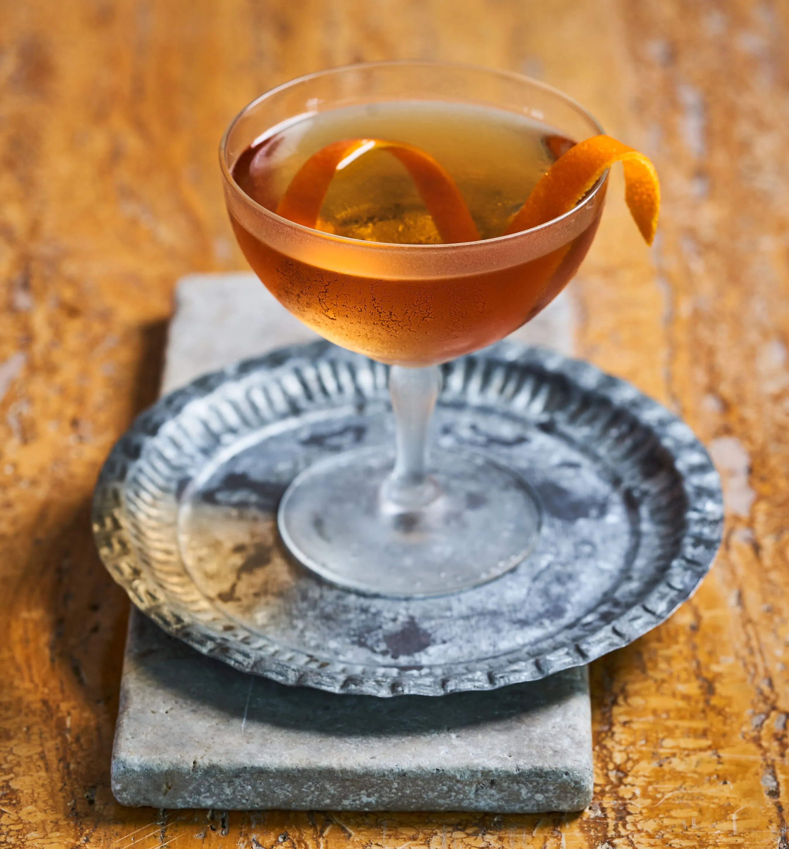 The CDMX consists of mezcal, bitters and sweet vermouth.