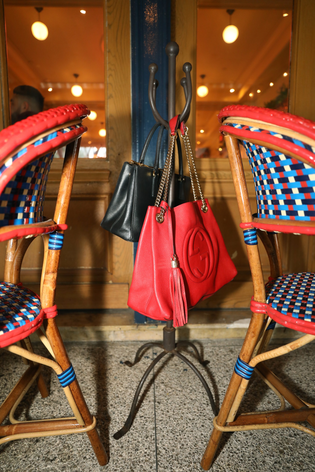 Luxury purse stools are grabbing more real estate in restaurants