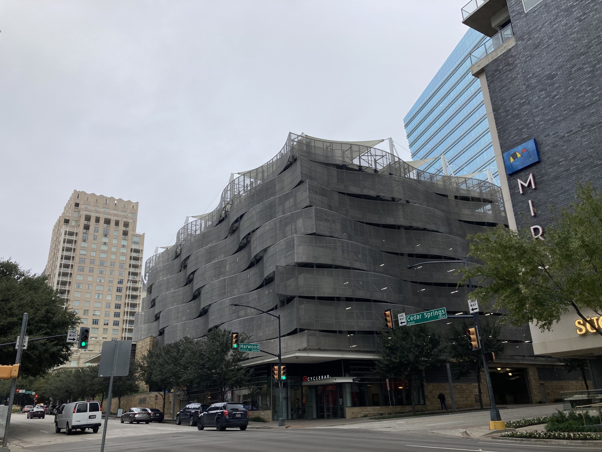 Miami Florida,parking garage,ramp,circle,structure,utilitarian