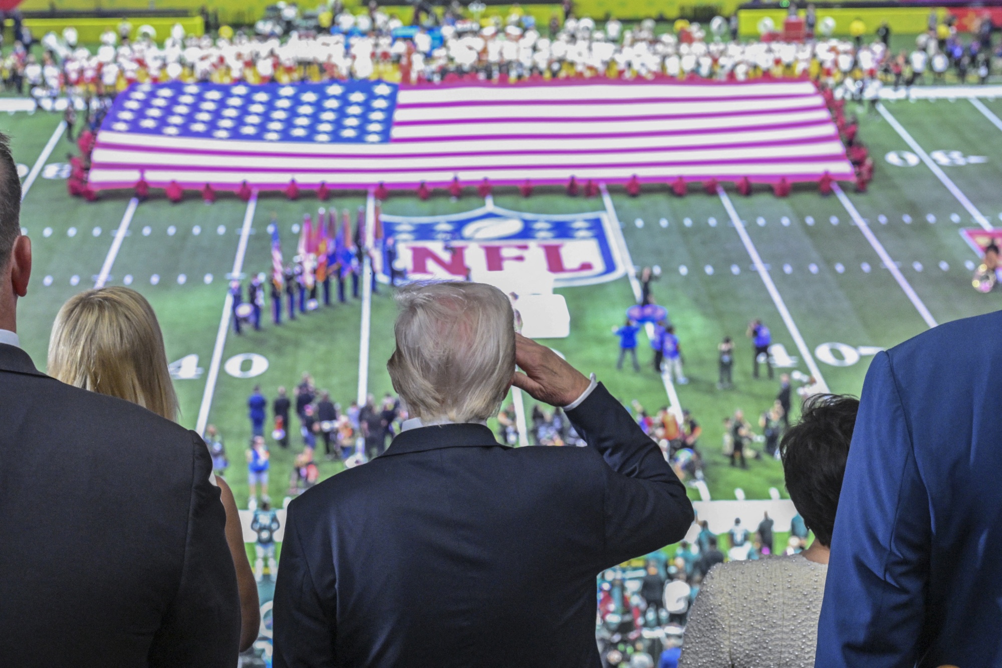 Trump at Super Bowl LIX
