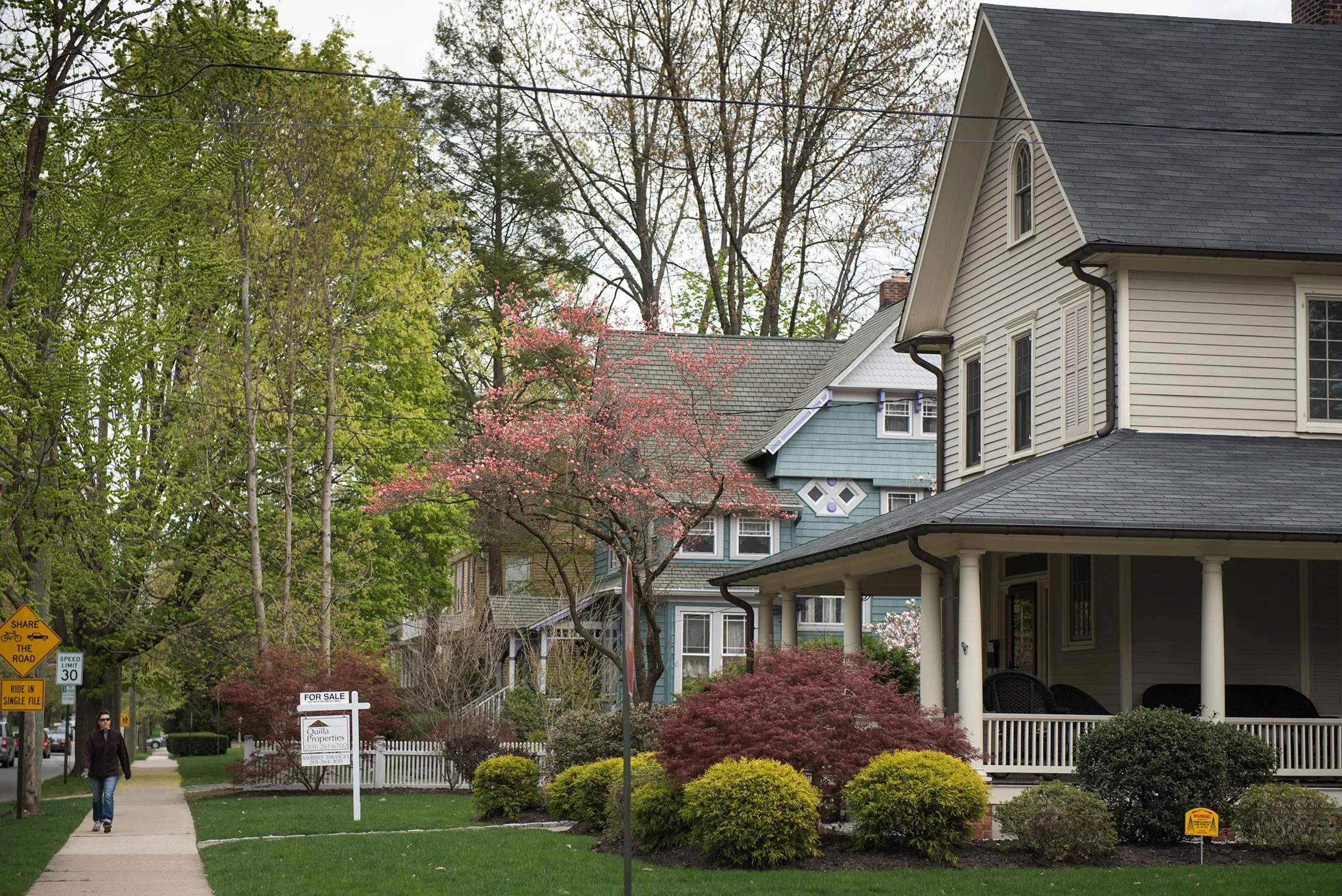 Residential real estate for sale in the New York City suburb of Oradell, New Jersey.
