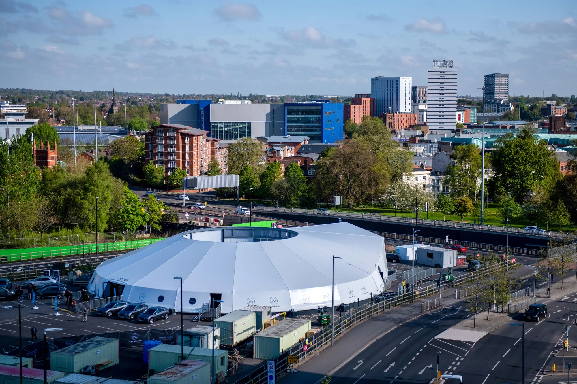 The Air-One vertiport in Coventry, UK, on April 25.&nbsp;